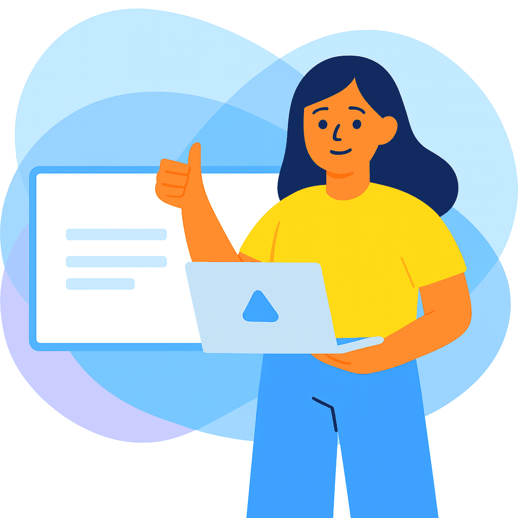 Illustration: Professioneller Online-Auftritt für kleine Betriebe